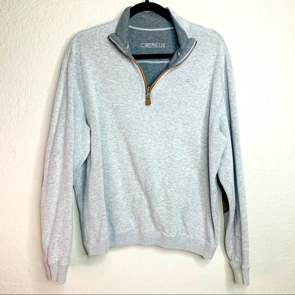 DANIEL CREMIEUX Reversible Mock Neck Pullover